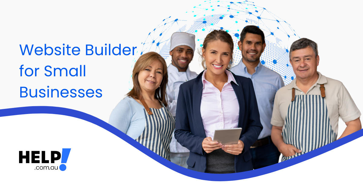 Team of chefs with manager getting ready to build their website