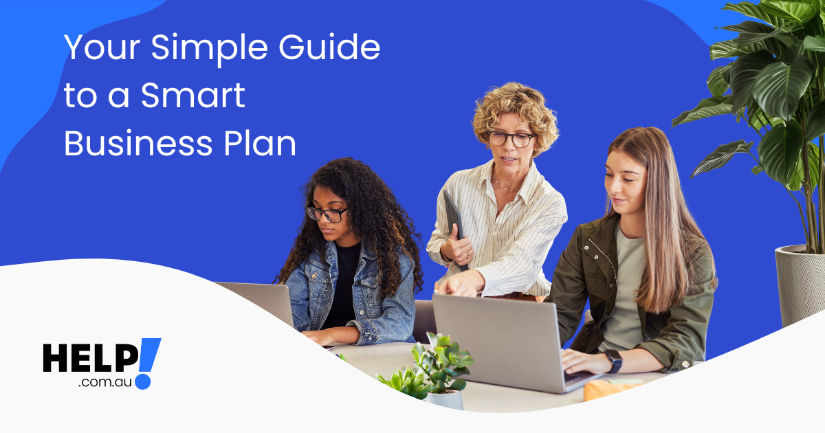 Female manager going through a simple guide online with younger female workers.